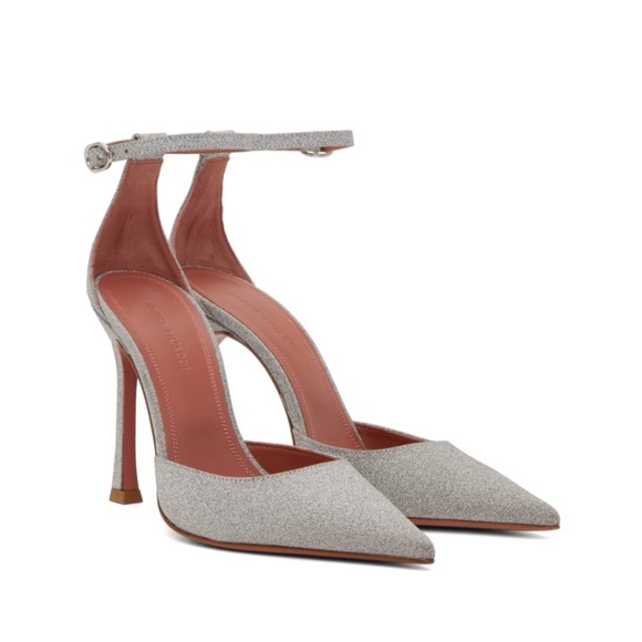 Amina Muddai Silver Kim Pump Heels